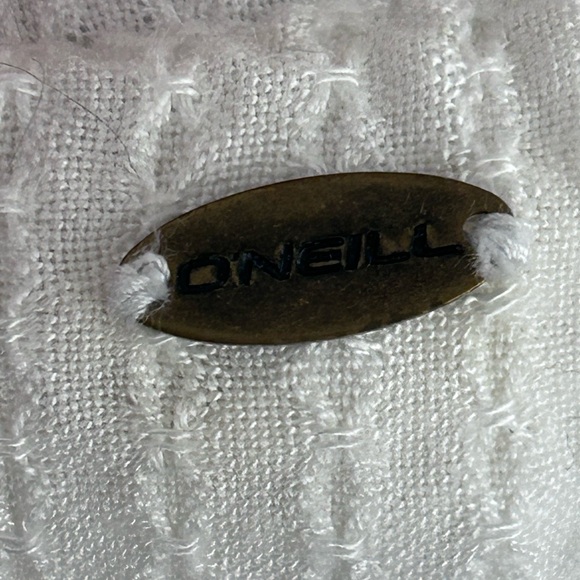 O'Neill White Smocked Short Sleeve Blouse - Picture 5 of 11